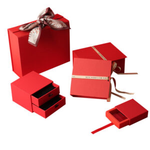 red jewelry box set