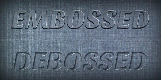 embossed and debossed logo finish for jewelry packaging