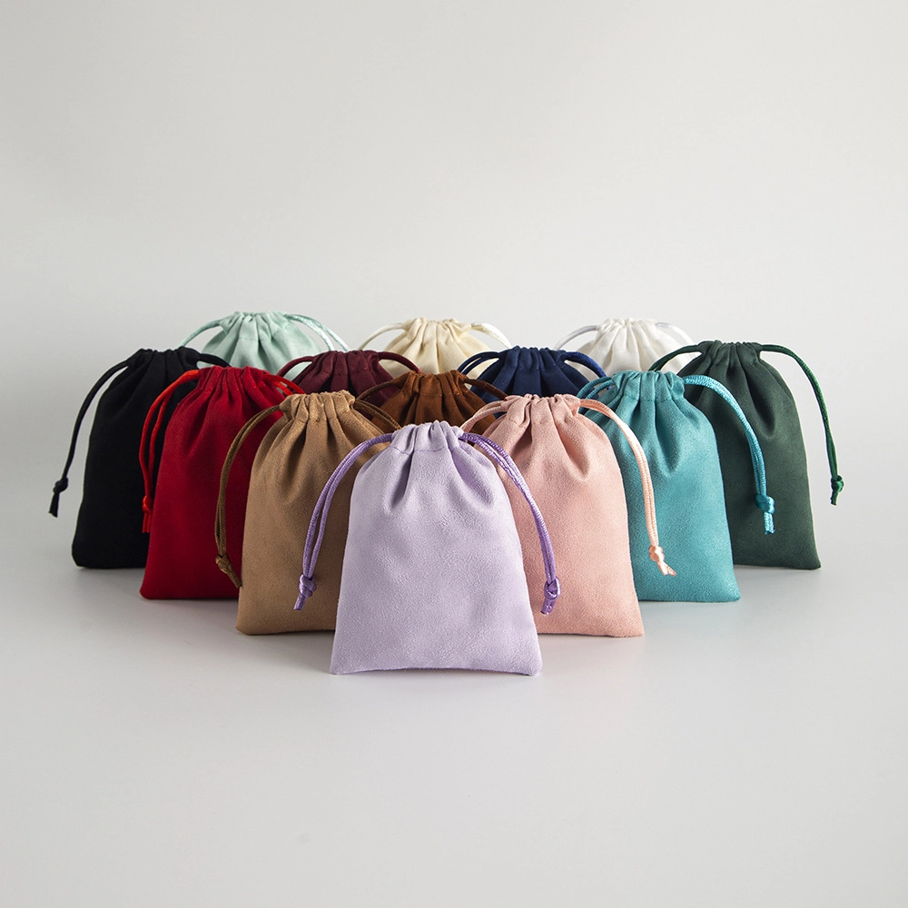 suede jewelry pouch with string