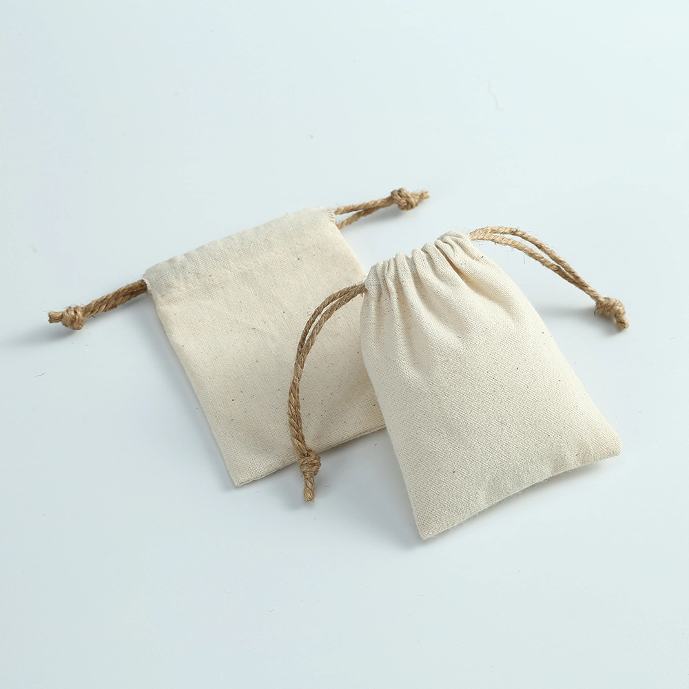 custom canvas jewelry pouch with string