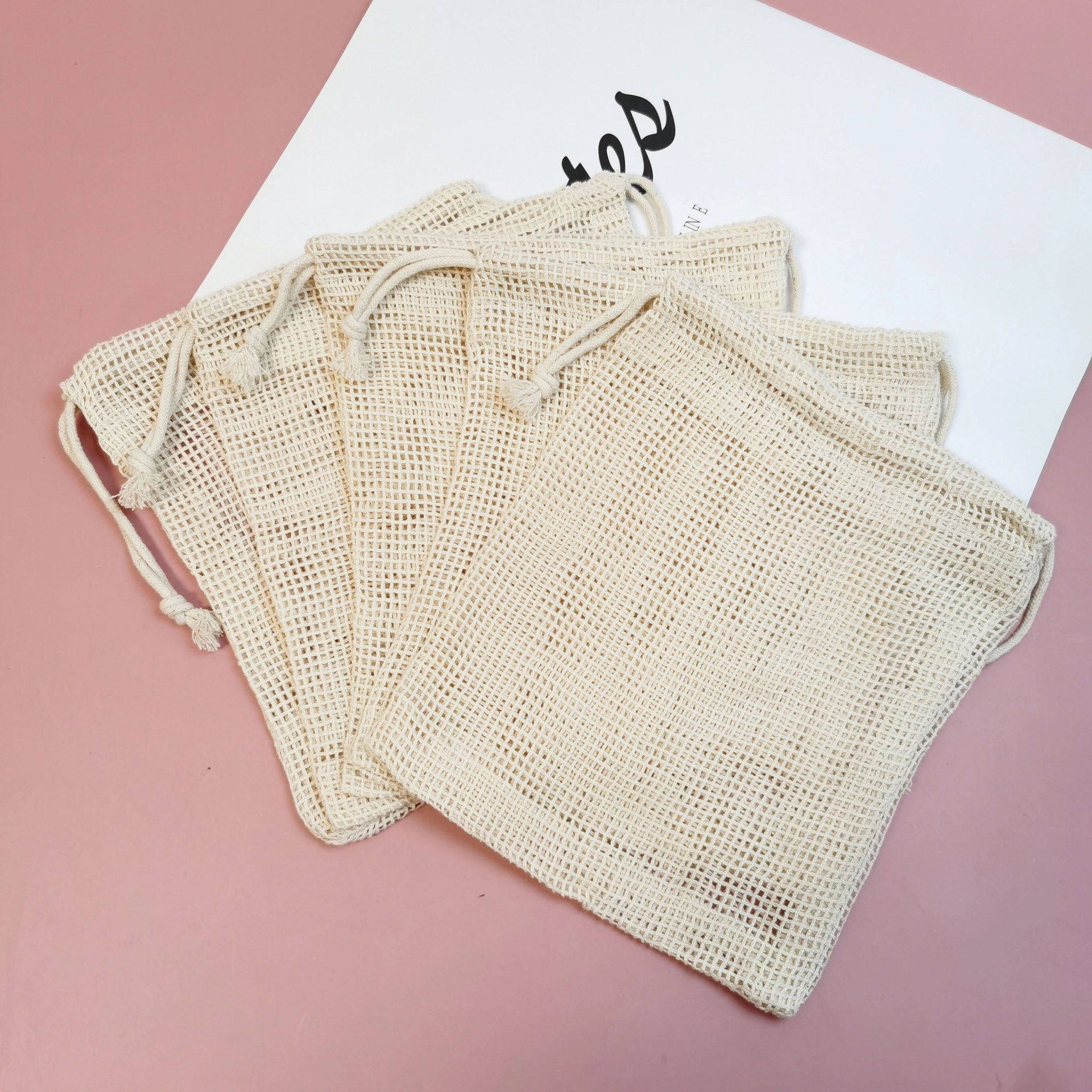 Cotton Mesh Pouch