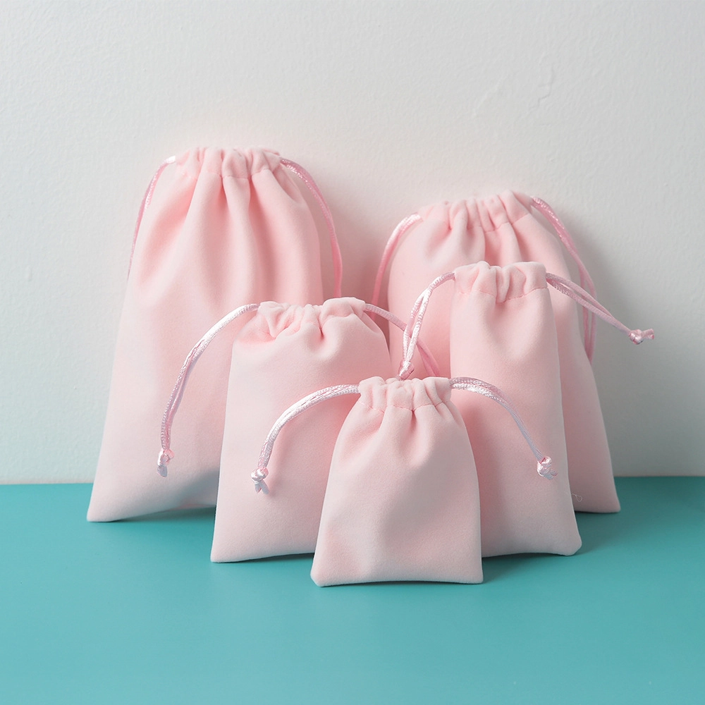 Custom Velvet Jewelry Pouch With String