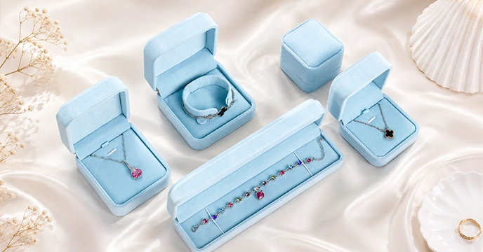 Light Blue jewelry box set