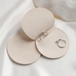 Microfiber round Jewelry pouch