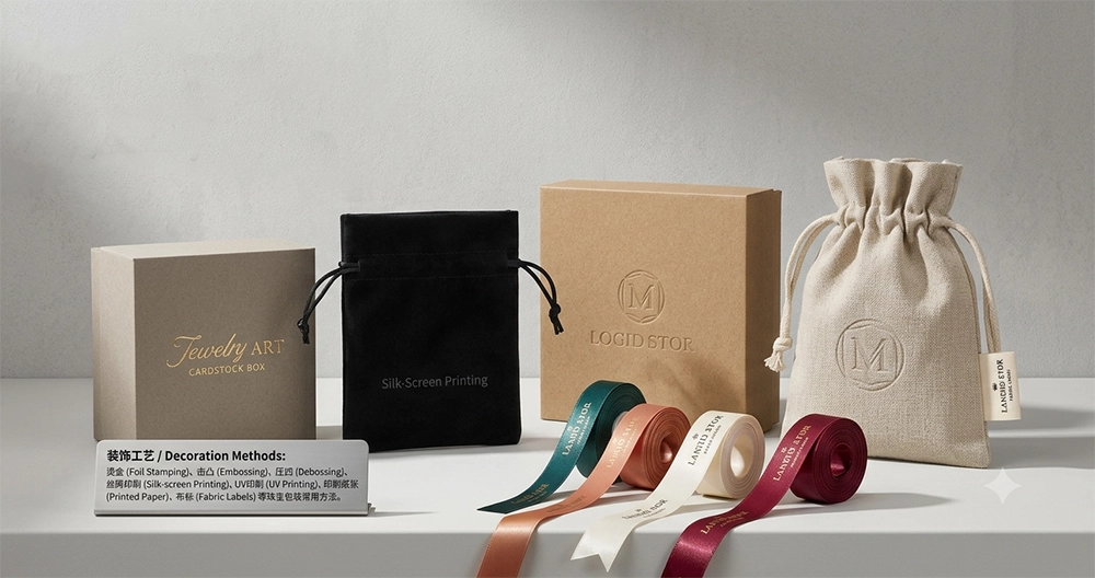 custom jewelry packaging logo color and finish planning