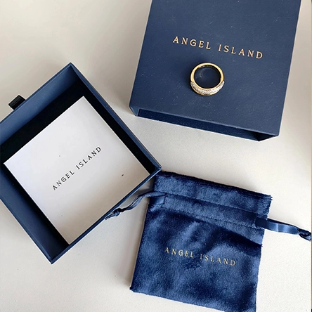 Navy blue jewelry package set