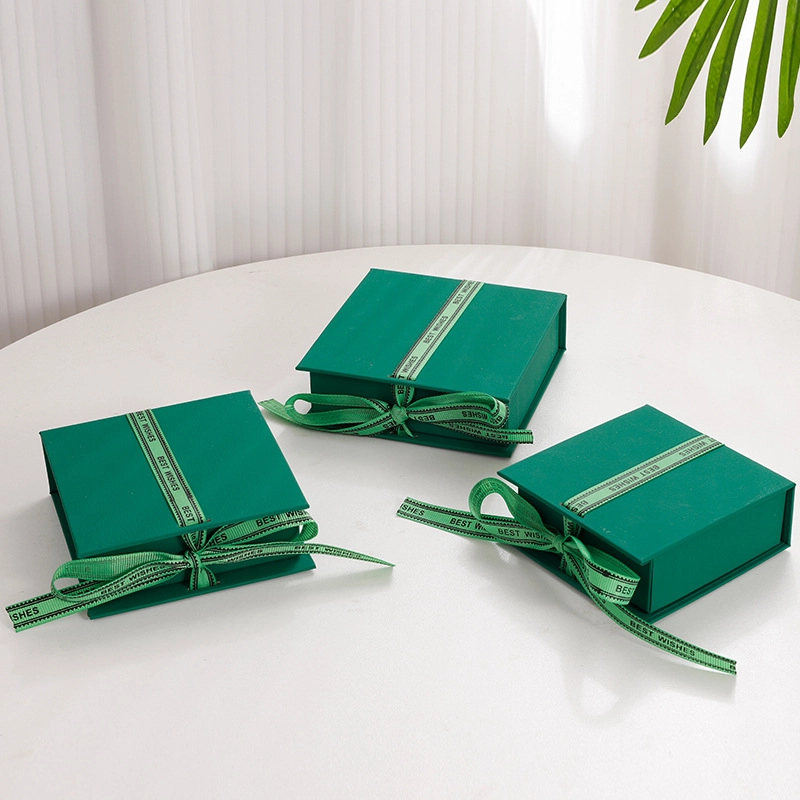 custom ribbon book-style jewelry box