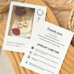 Custom Printed Jewelry Care Cards