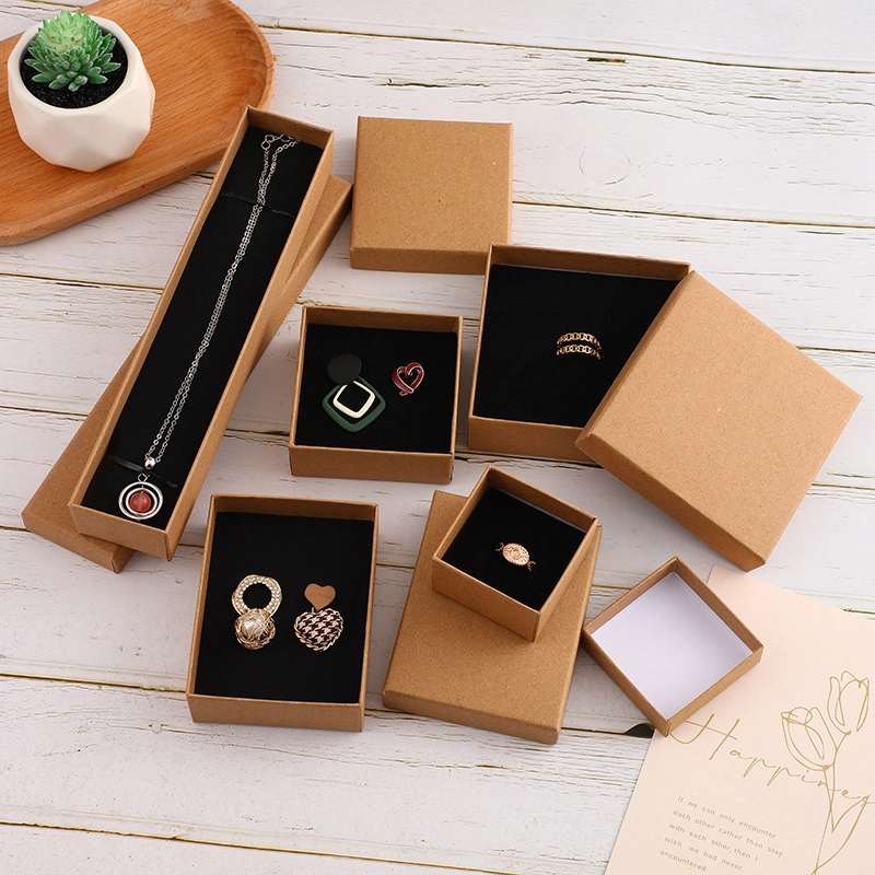Custom Kraft Paper Jewelry Box for Wholesale