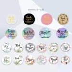 In-Stock Wholesale Round Thank You Stickers