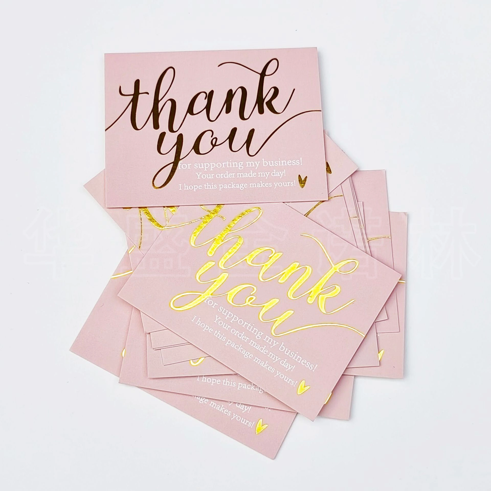 Custom Gold Foil Thank You Cards