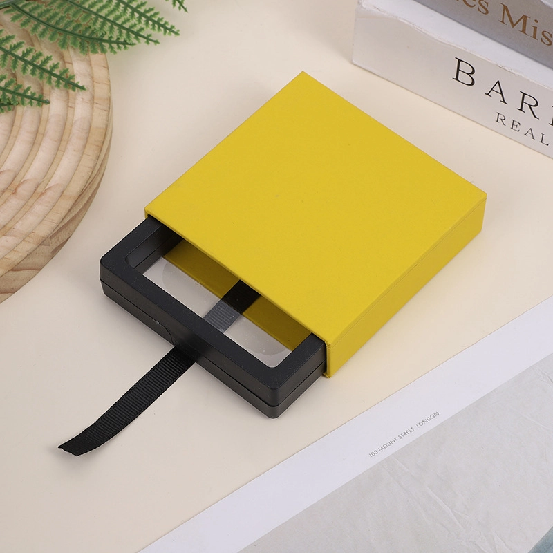 Custom PE Film Jewelry Box with Paper Drawer Sleeve